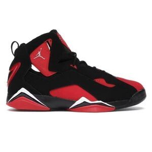 NIKE Air Jordan True Flight 'Black Red' Sneakers Size 4.5Y